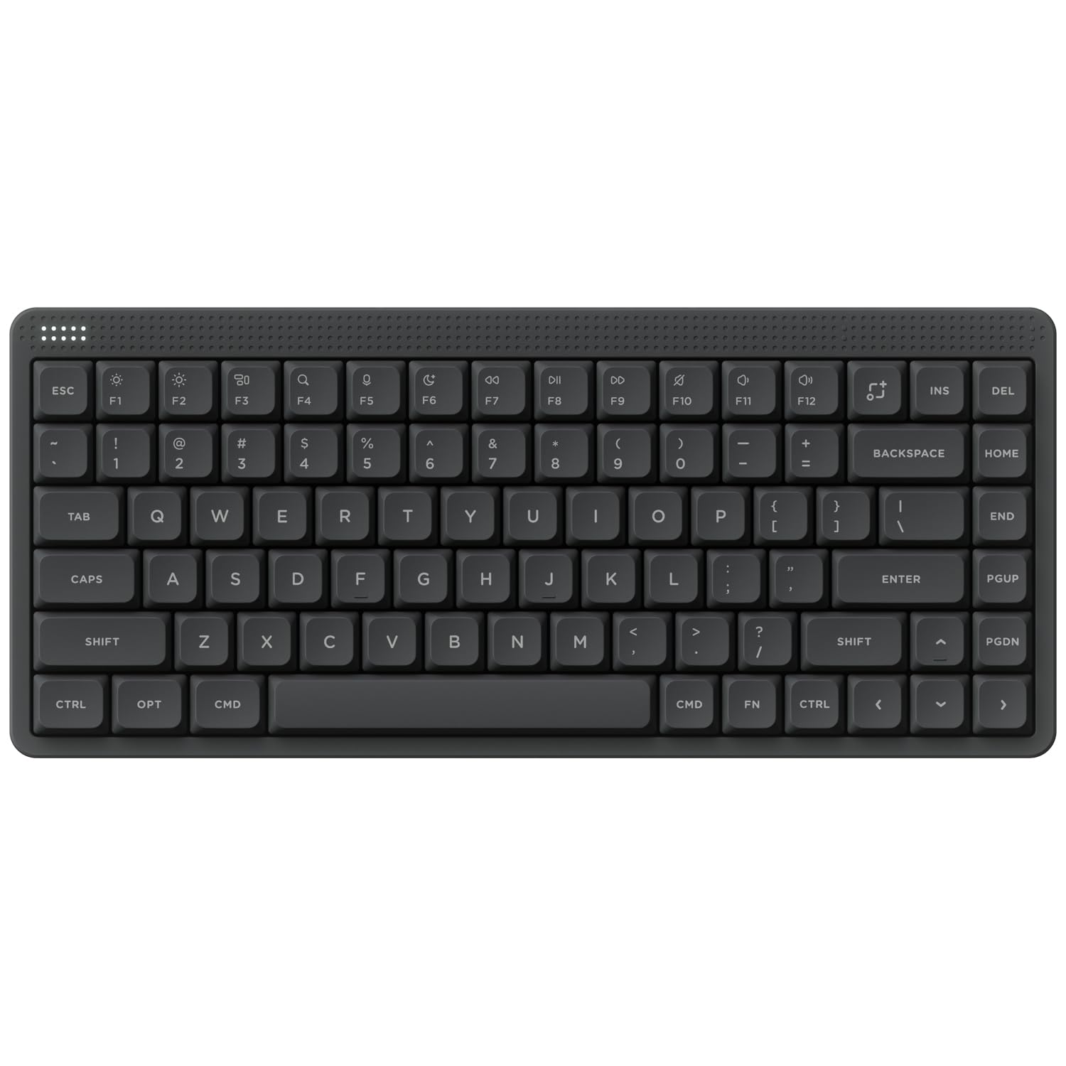 NuPhy Node75 Wireless Mechanical Keyboard, 75% Hot Swappable Custom Low Profile Keyboard, 84 Keys Computer Gaming Keyboards, Supports Touch Gestures, PBT Keycaps, RGB Backlit, Bluetooth/2.4GHz/USB-C